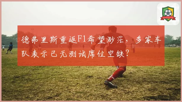 德弗里斯重返F1希望渺茫，多家车队表示已无测试席位空缺？